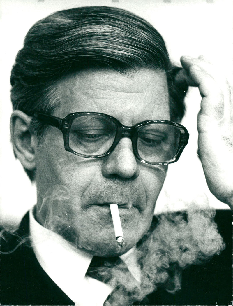 Helmut Schmidt - Vintage Photograph