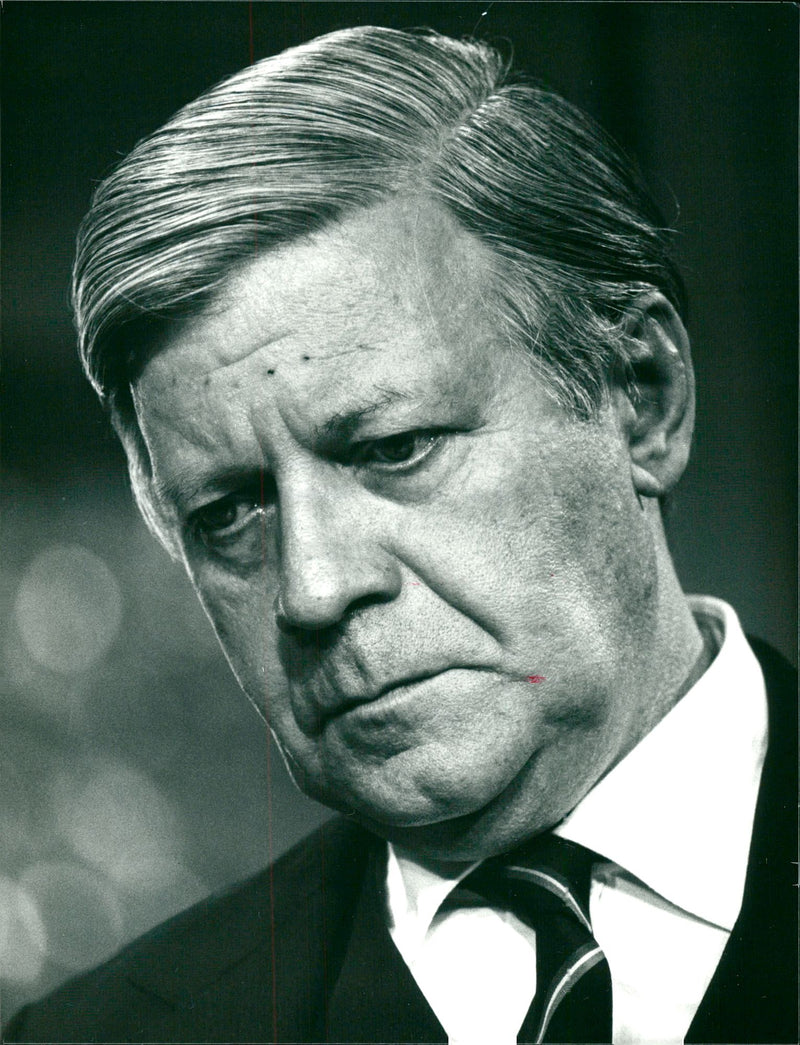 Helmut Schmidt - Vintage Photograph