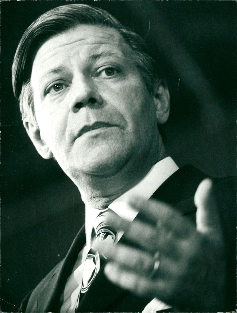 Helmut Schmidt - Vintage Photograph