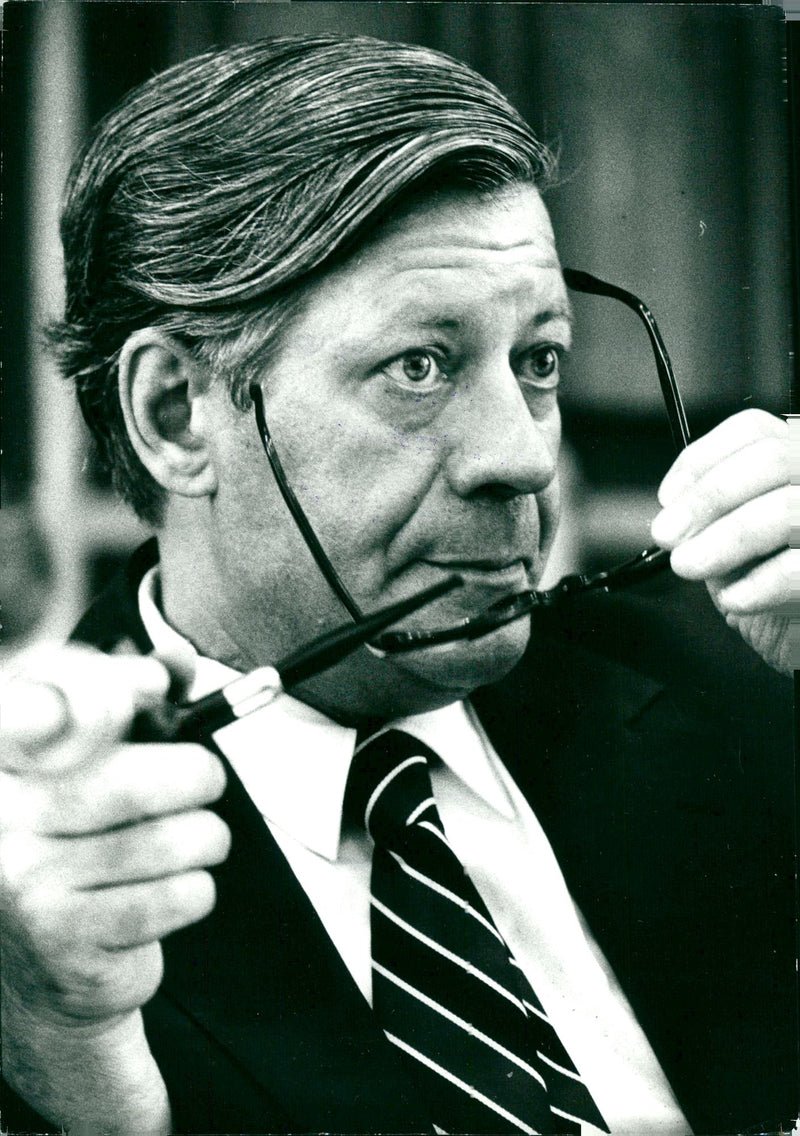 Helmut Schmidt - Vintage Photograph