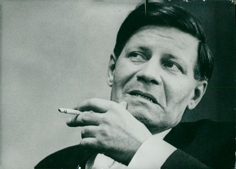 Helmut Schmidt - Vintage Photograph