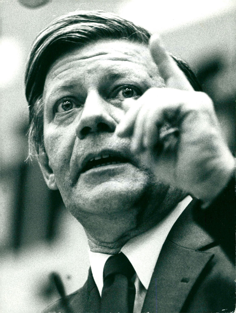 Helmut Schmidt - Vintage Photograph