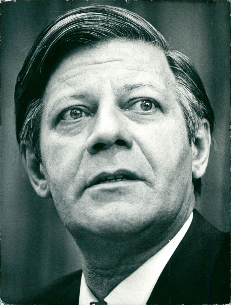 Helmut Schmidt - Vintage Photograph