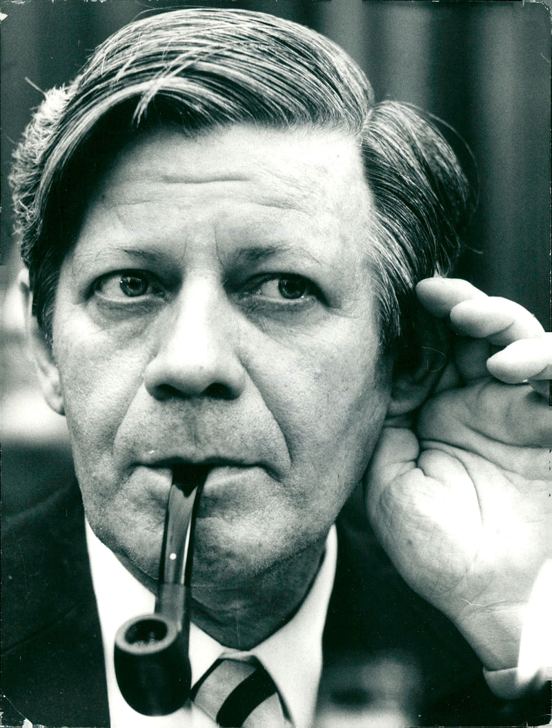 Helmut Schmidt - Vintage Photograph