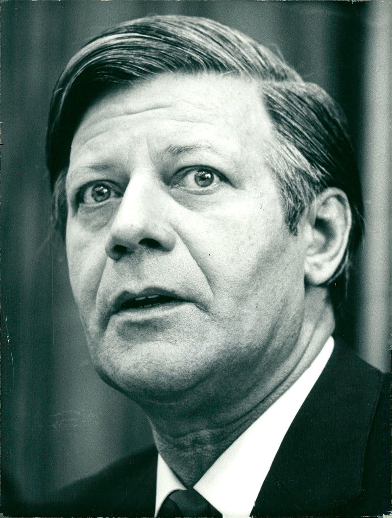 Helmut Schmidt - Vintage Photograph