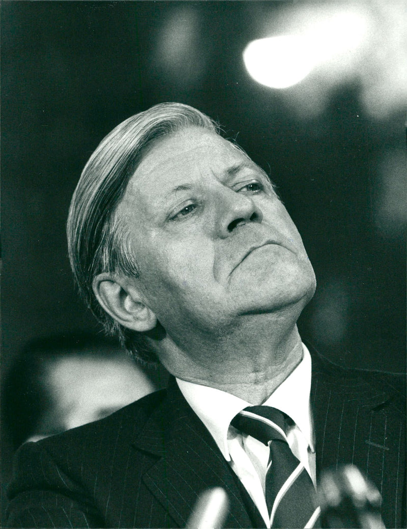 Helmut Schmidt - Vintage Photograph