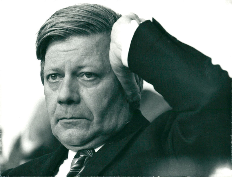 Helmut Schmidt - Vintage Photograph