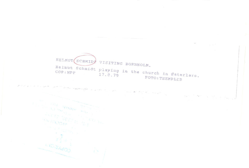 Helmut Schmidt - Vintage Photograph