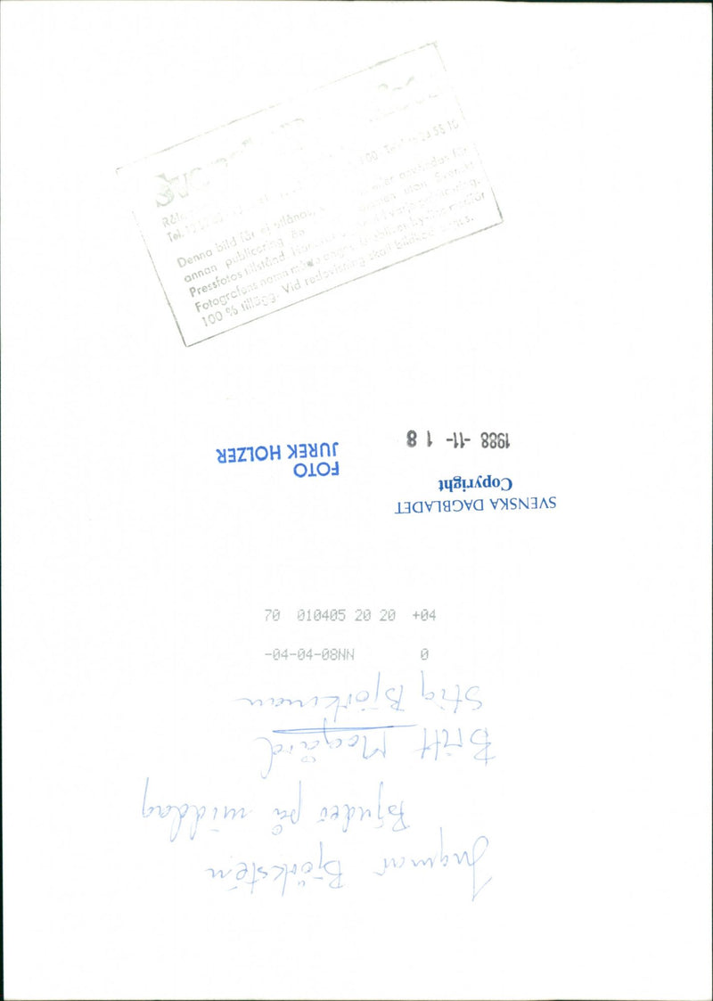 Britt Mogård Swedish Politician - Vintage Photograph