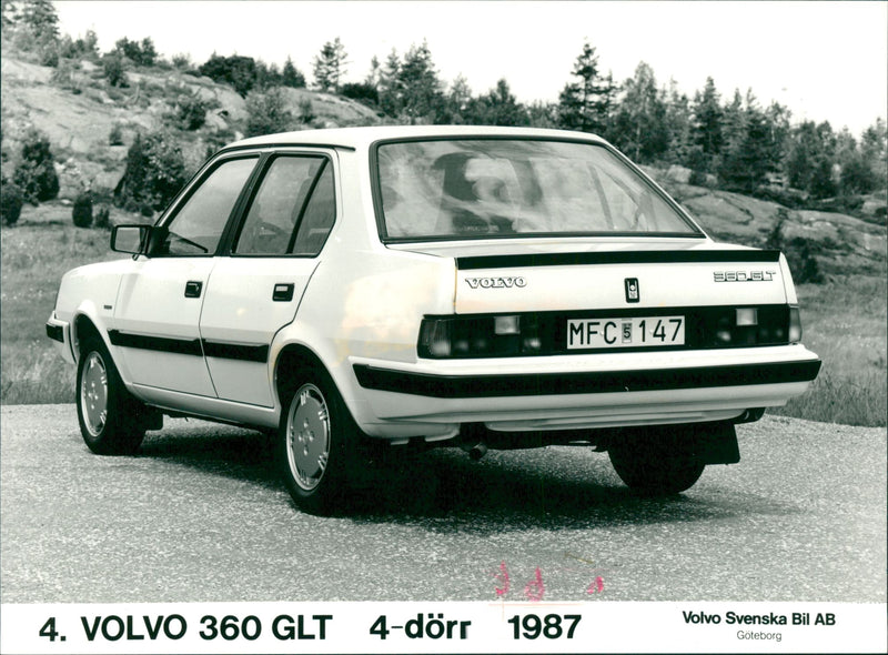 Volvo 360 GLT. - Vintage Photograph