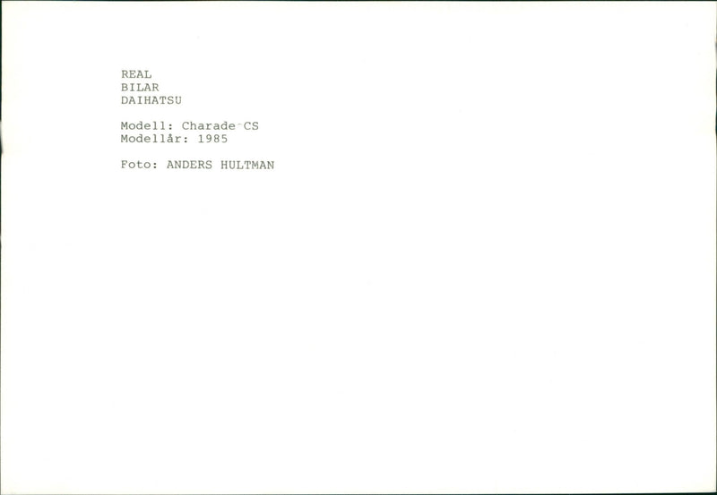 Daihatsu - Vintage Photograph