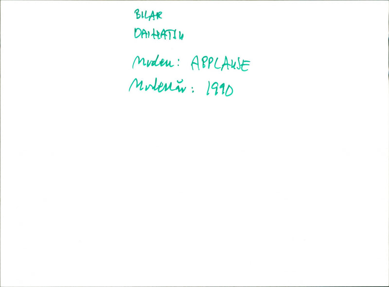 Daihatsu - Vintage Photograph