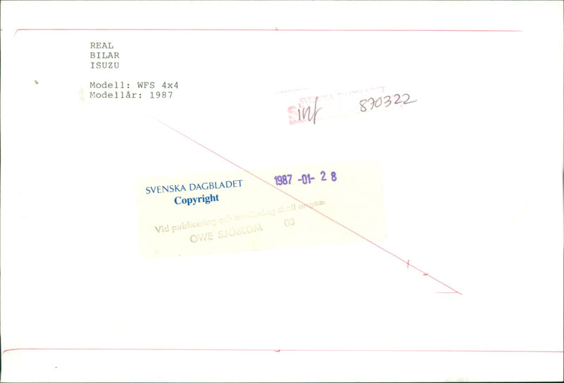 Isuzu Cars - Vintage Photograph