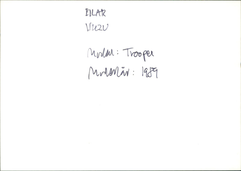 Isuzu Cars - Vintage Photograph