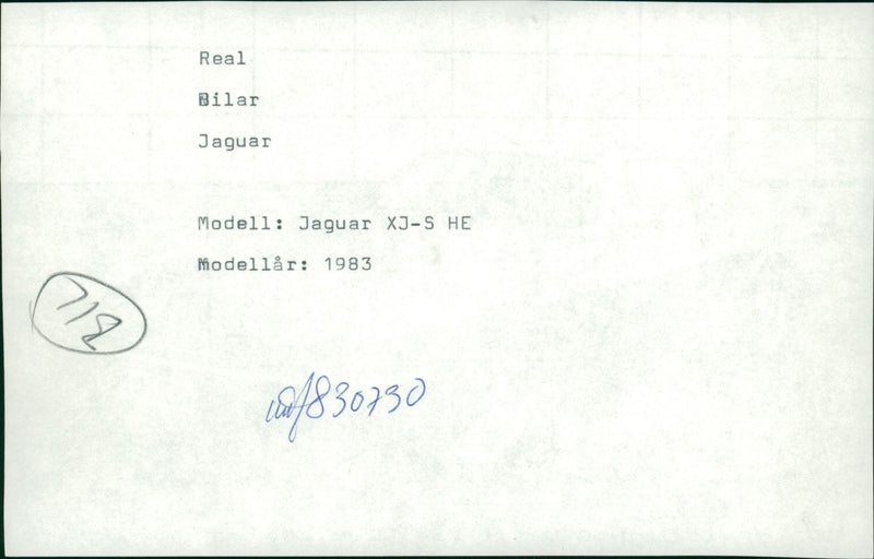 Jaguar Cars - Vintage Photograph