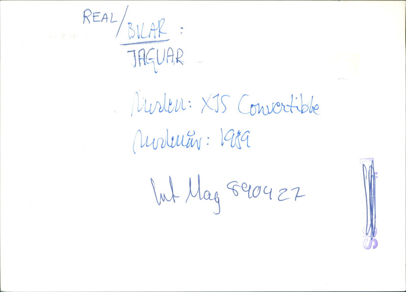 Jaguar Cars - Vintage Photograph