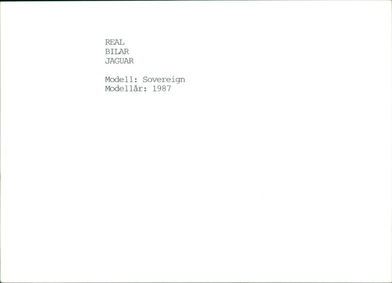 Jaguar Cars - Vintage Photograph