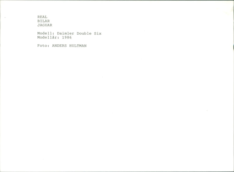 Jaguar Cars - Vintage Photograph