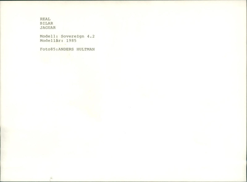 Jaguar Cars - Vintage Photograph