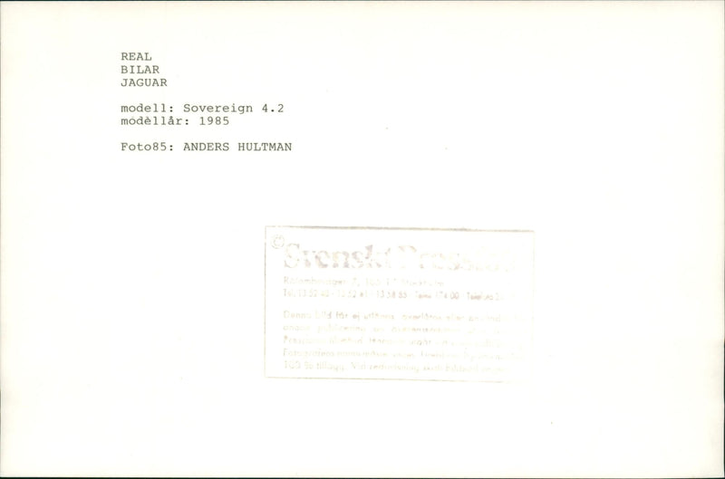 Jaguar Cars - Vintage Photograph