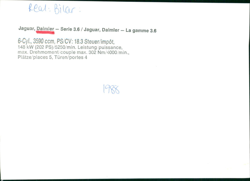 Jaguar Cars - Vintage Photograph