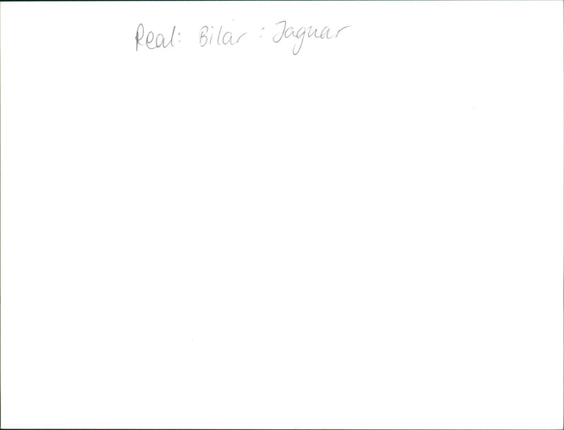 Jaguar Cars - Vintage Photograph