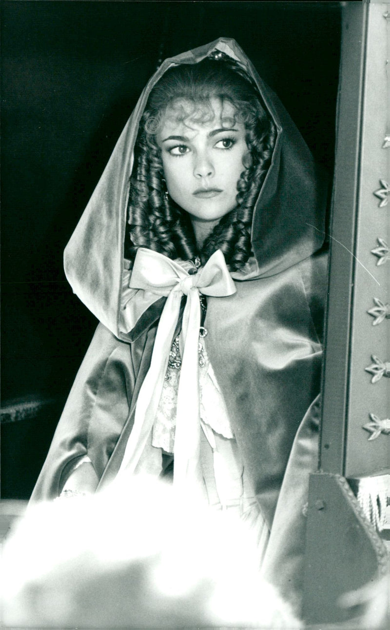 Emma Samms on the set of Dangerous Love - Vintage Photograph