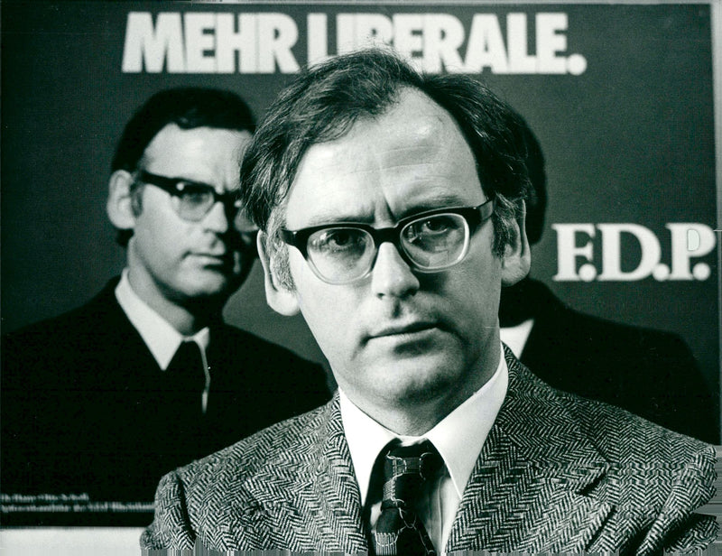 Hans-Otto Scholl, German politician - Vintage Photograph