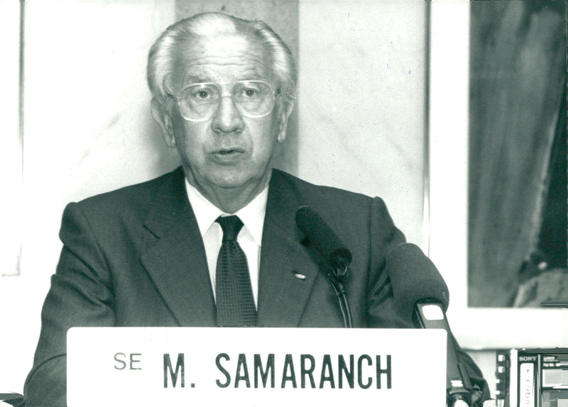 Juan Antonio Samaranch - Vintage Photograph