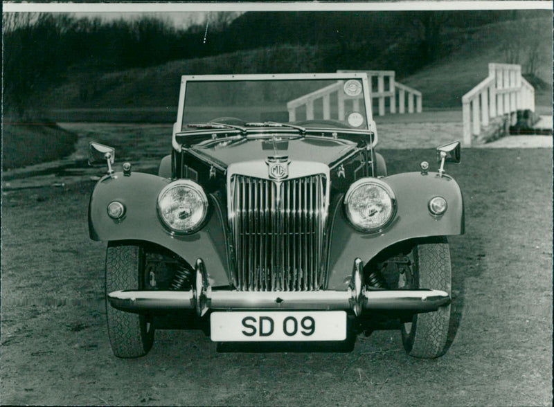 MG car - Vintage Photograph