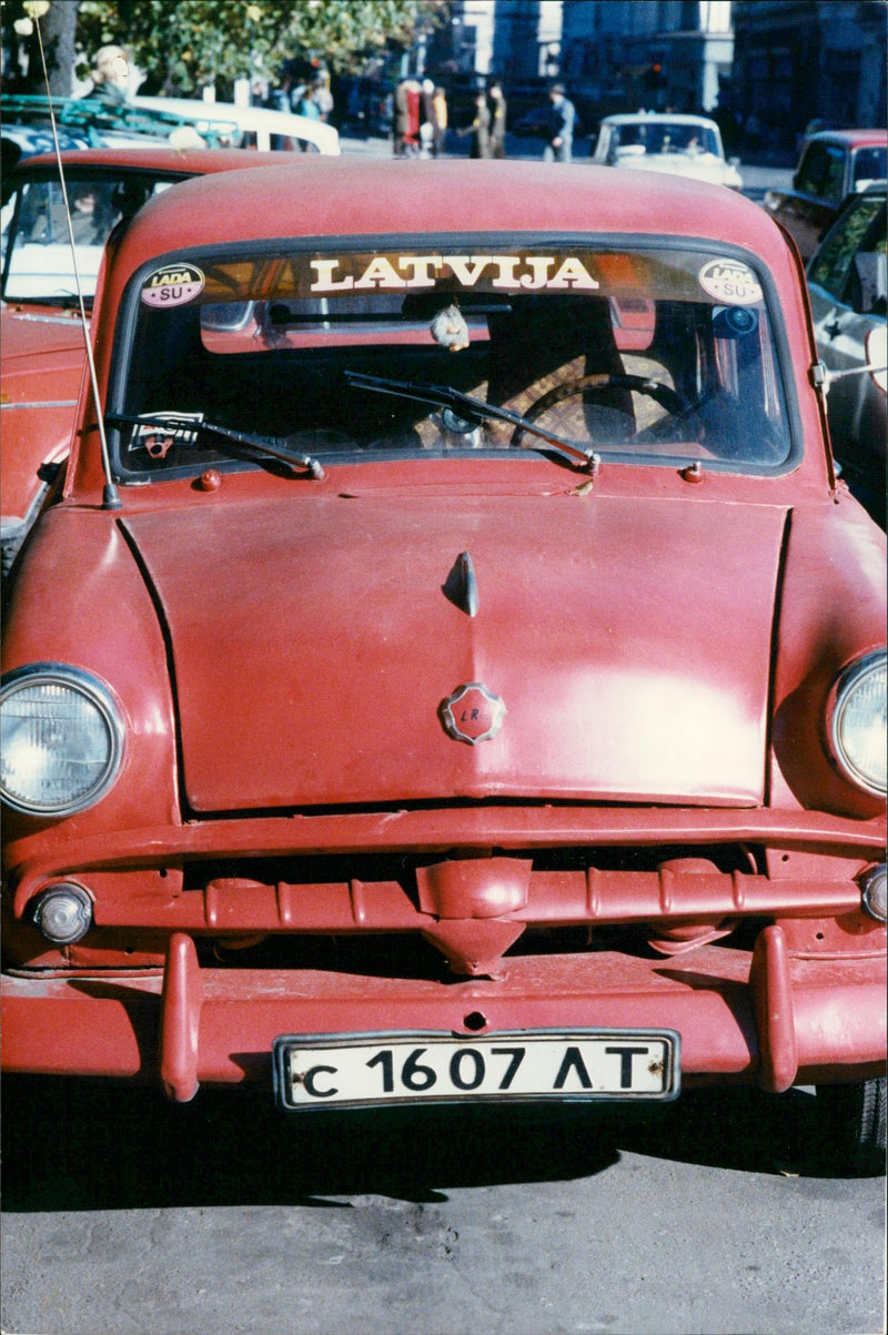 Lada in Riga - Vintage Photograph