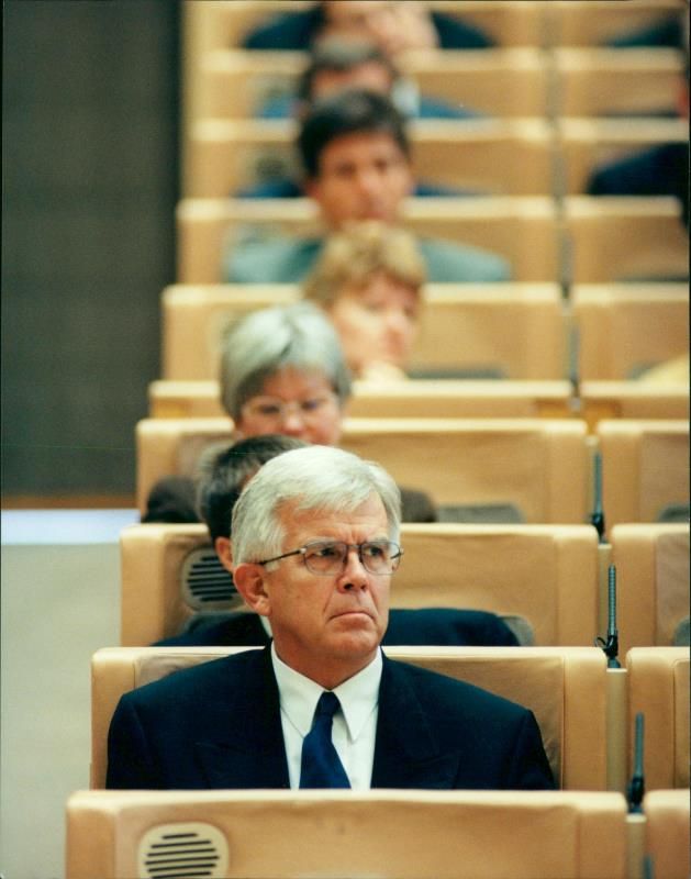 Parliament's opening in the plenary hall. - Vintage Photograph