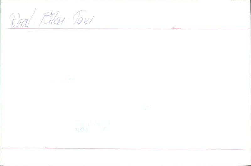 Taxi - Vintage Photograph