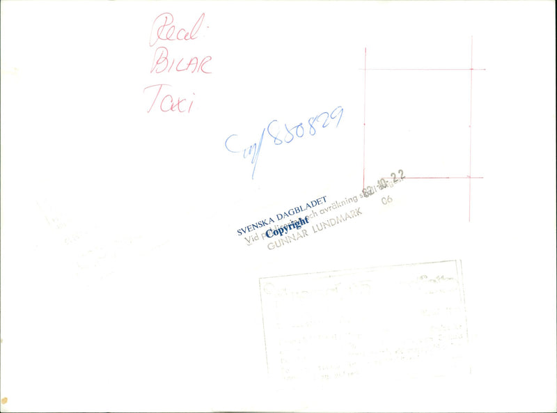 Taxi - Vintage Photograph