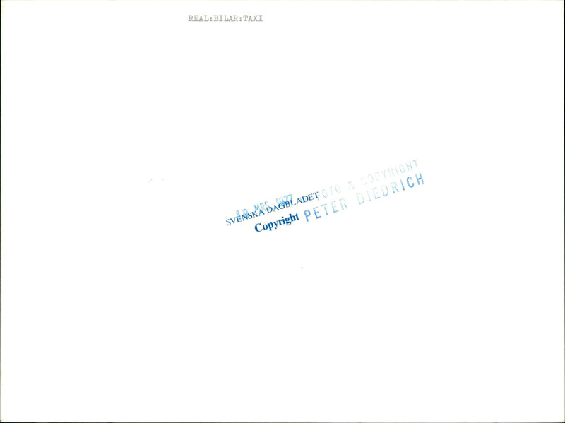 Taxi - Vintage Photograph