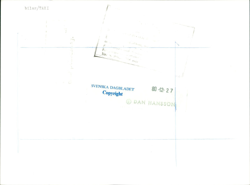 Taxi - Vintage Photograph