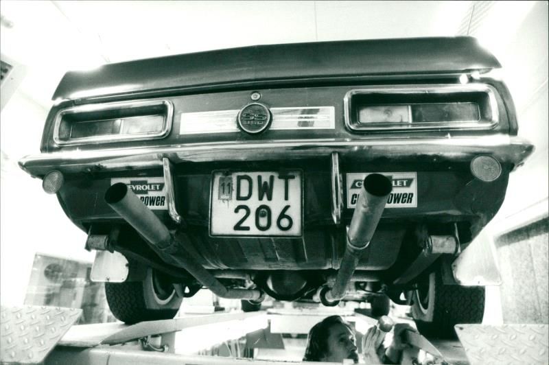 Car repair shop - Vintage Photograph