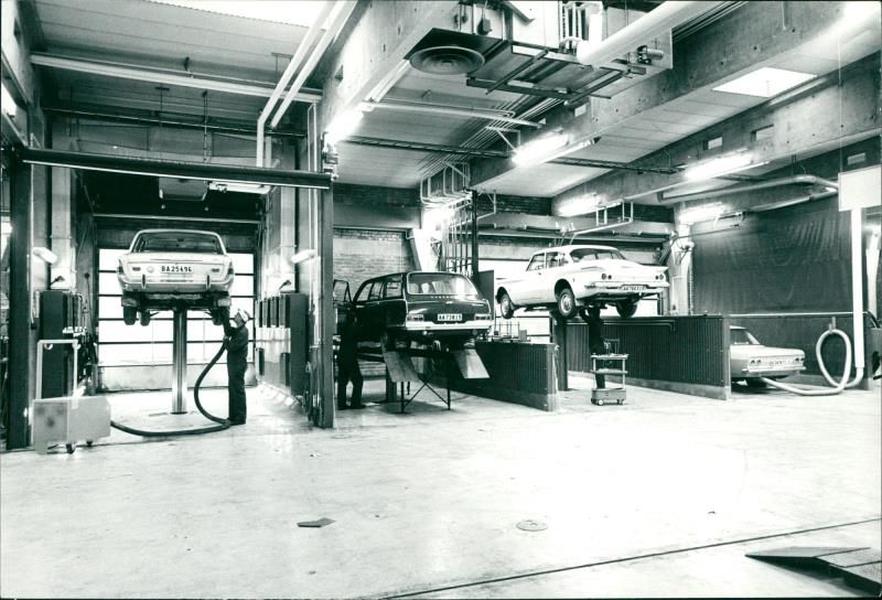 Car repair shop - Vintage Photograph