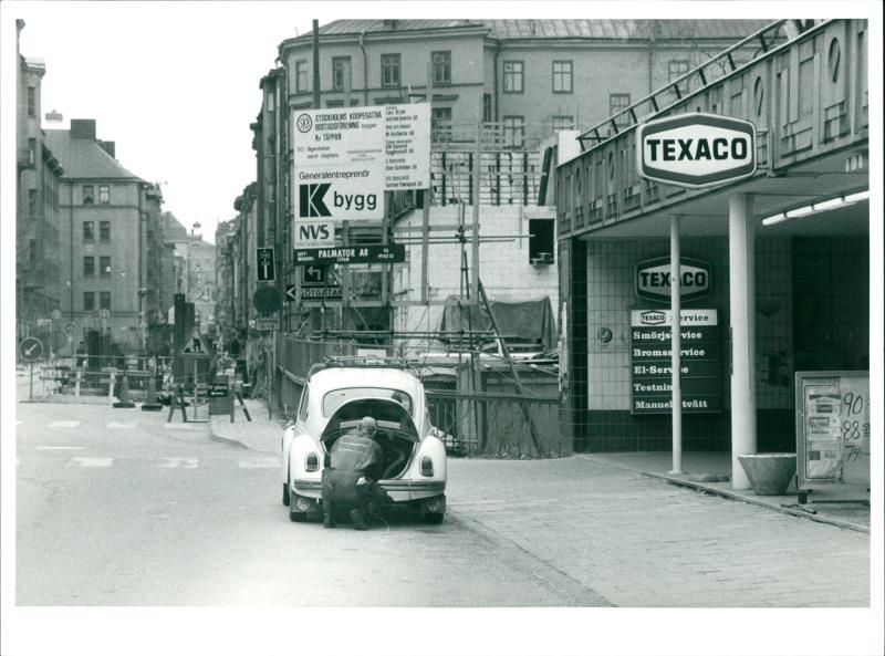 Car repair shop - Vintage Photograph