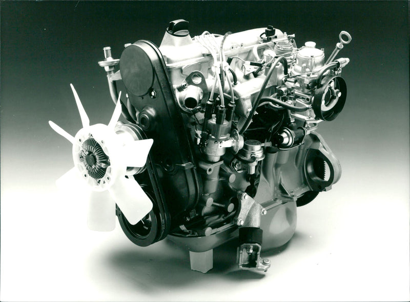 Volvo Engine - Vintage Photograph