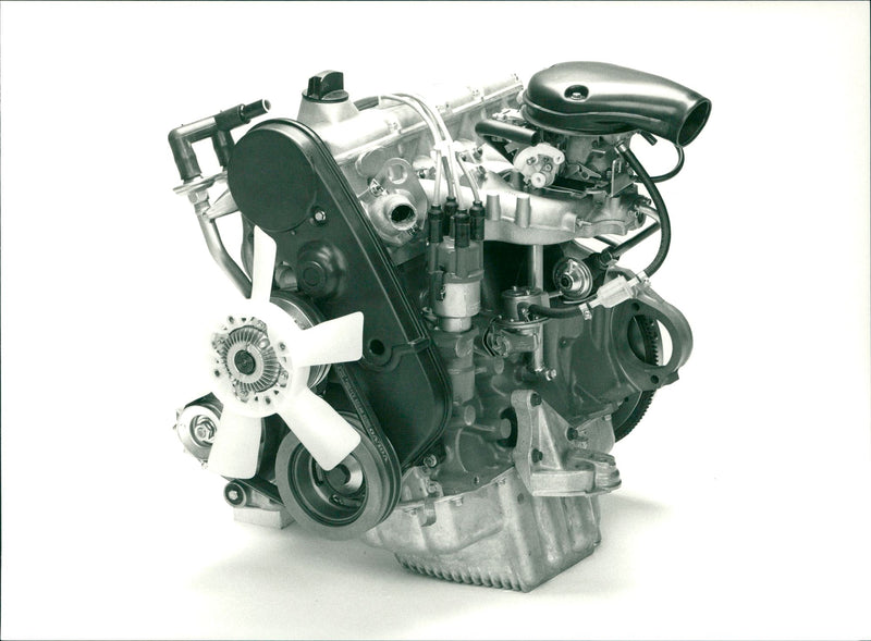 Volvo Engine - Vintage Photograph