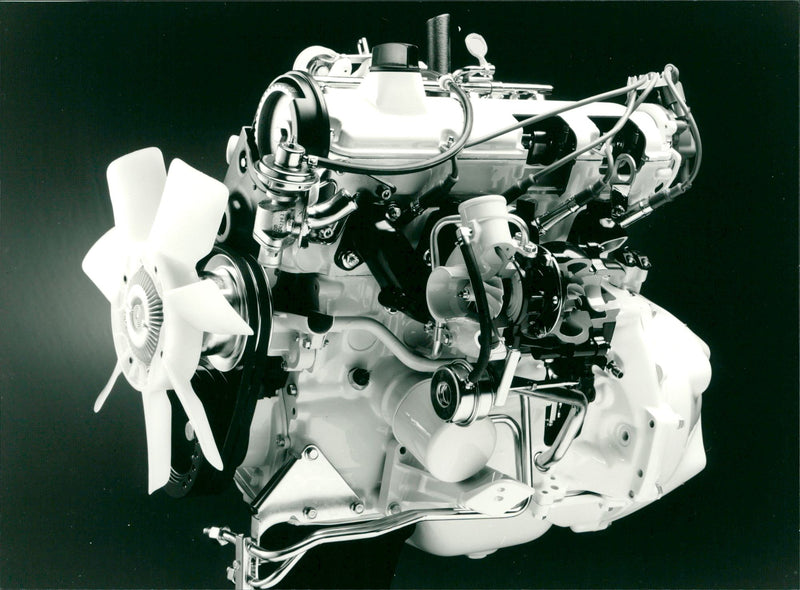 Volvo Engine - Vintage Photograph