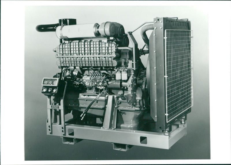 Volvo Engine - Vintage Photograph