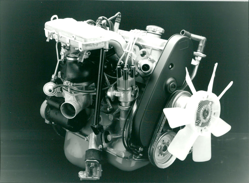 Volvo Engine - Vintage Photograph