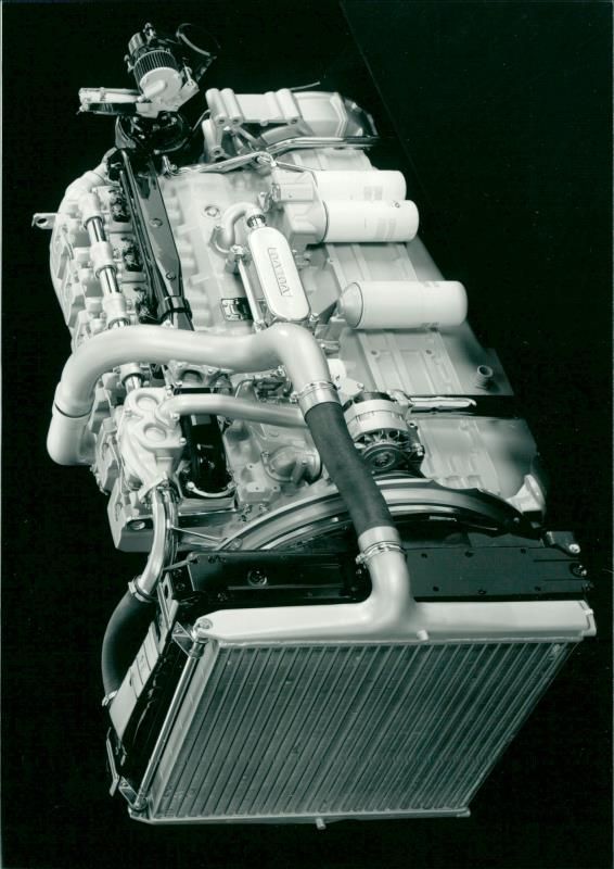 Volvo Engine - Vintage Photograph