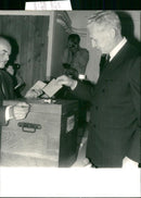 French diplomat and politician Couve de Murville - Vintage Photograph