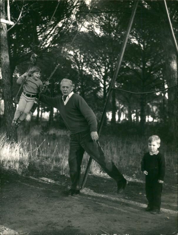 French diplomat and politician Couve de Murville - Vintage Photograph