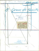 French diplomat and politician Couve de Murville - Vintage Photograph