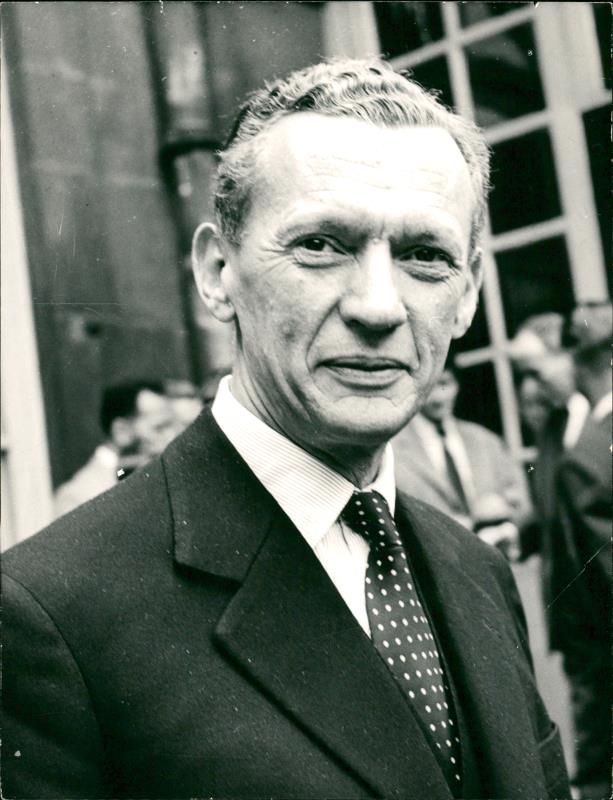 French diplomat and politician Couve de Murville - Vintage Photograph