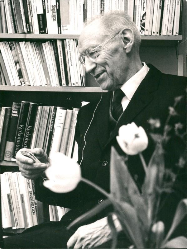 professor Erik Wellander - Vintage Photograph